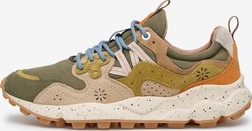 Baskets basses 'YAMANO 3 UNI' Flower Mountain en vert : devant