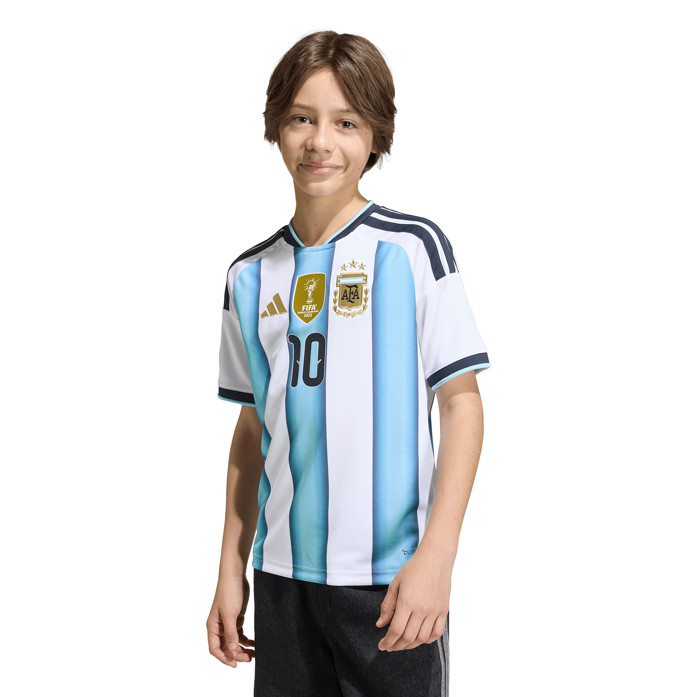 ADIDAS PERFORMANCE - Camiseta funcional 'Argentinien 26 Messi' en blanco: frente