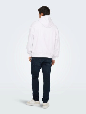 Only & Sons - Sudadera en blanco: atrás