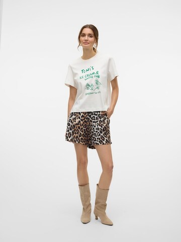 VERO MODA Wide leg Bandplooibroek 'VMJOSIE' in Gemengde kleuren