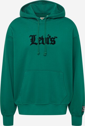 LEVI'S ® Sweatshirt 'Relaxed Graphic Hoodie' in Green: front