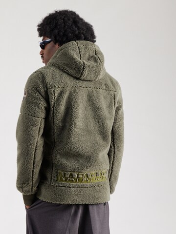 NAPAPIJRI Polár dzseki 'TARALGA 4' - zöld: hátul