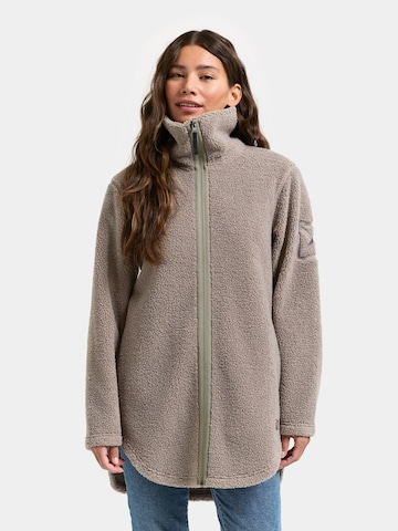 Didriksons Fleecejacke 'Umi' in Grau: Vorderseite