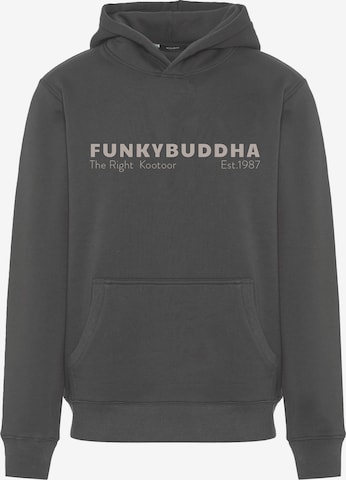 pilka Funky Buddha Megztinis be užsegimo: priekis