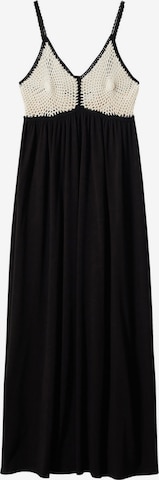 MANGO Лятна рокля 'Eva' в черно: отпред