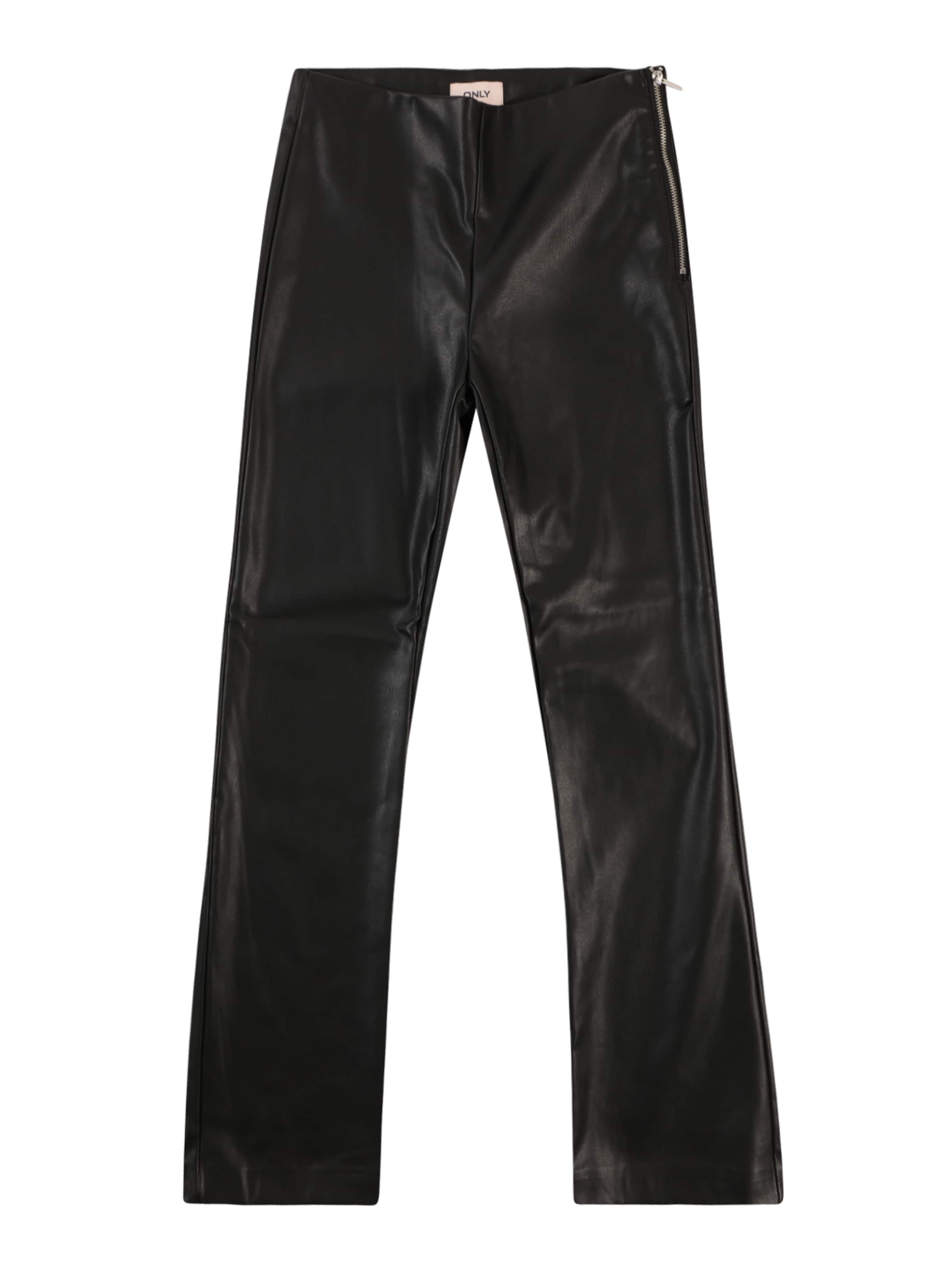 ONLY GIRLS Разкроени Панталон 'KOGZETA' в черно: отпред