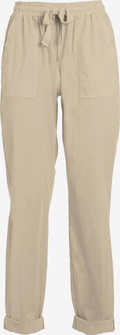 DEHA Regular Pleat-Front Pants in Beige: front
