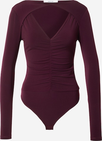 ABOUT YOU Блуза боди 'Lilia' в червено: отпред