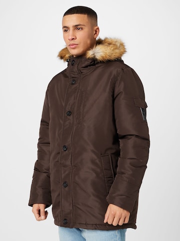 BURTON MENSWEAR LONDON Winter jacket in Brown: front