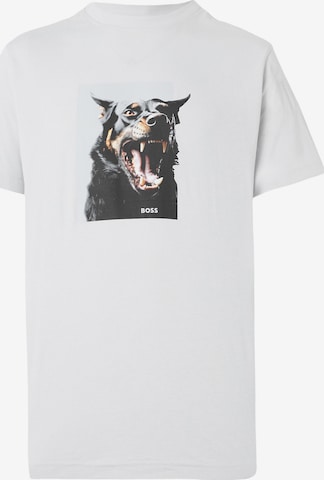 T-Shirt 'Dobermann' BOSS en gris : devant