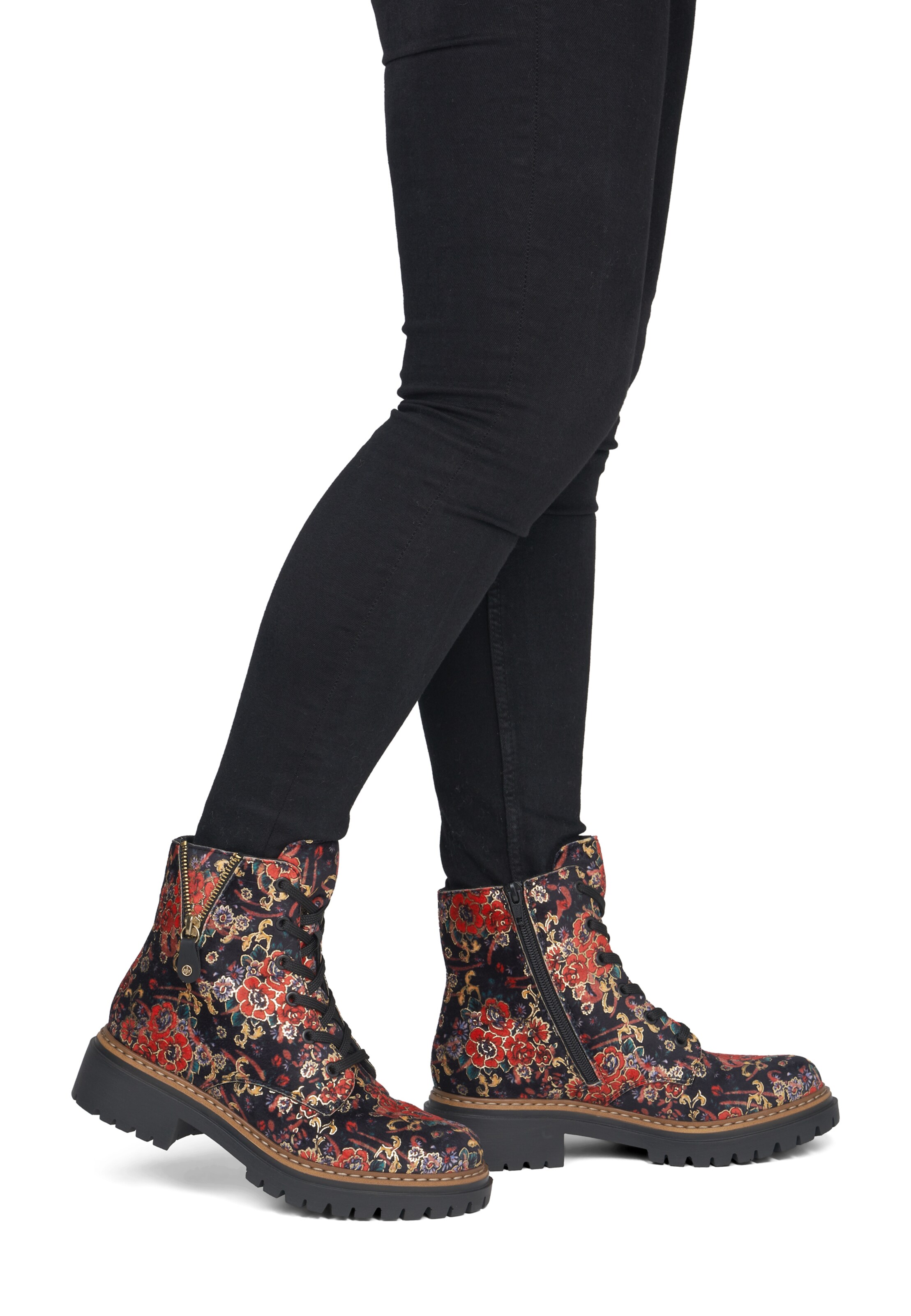 Bottines à lacets Rieker en noir