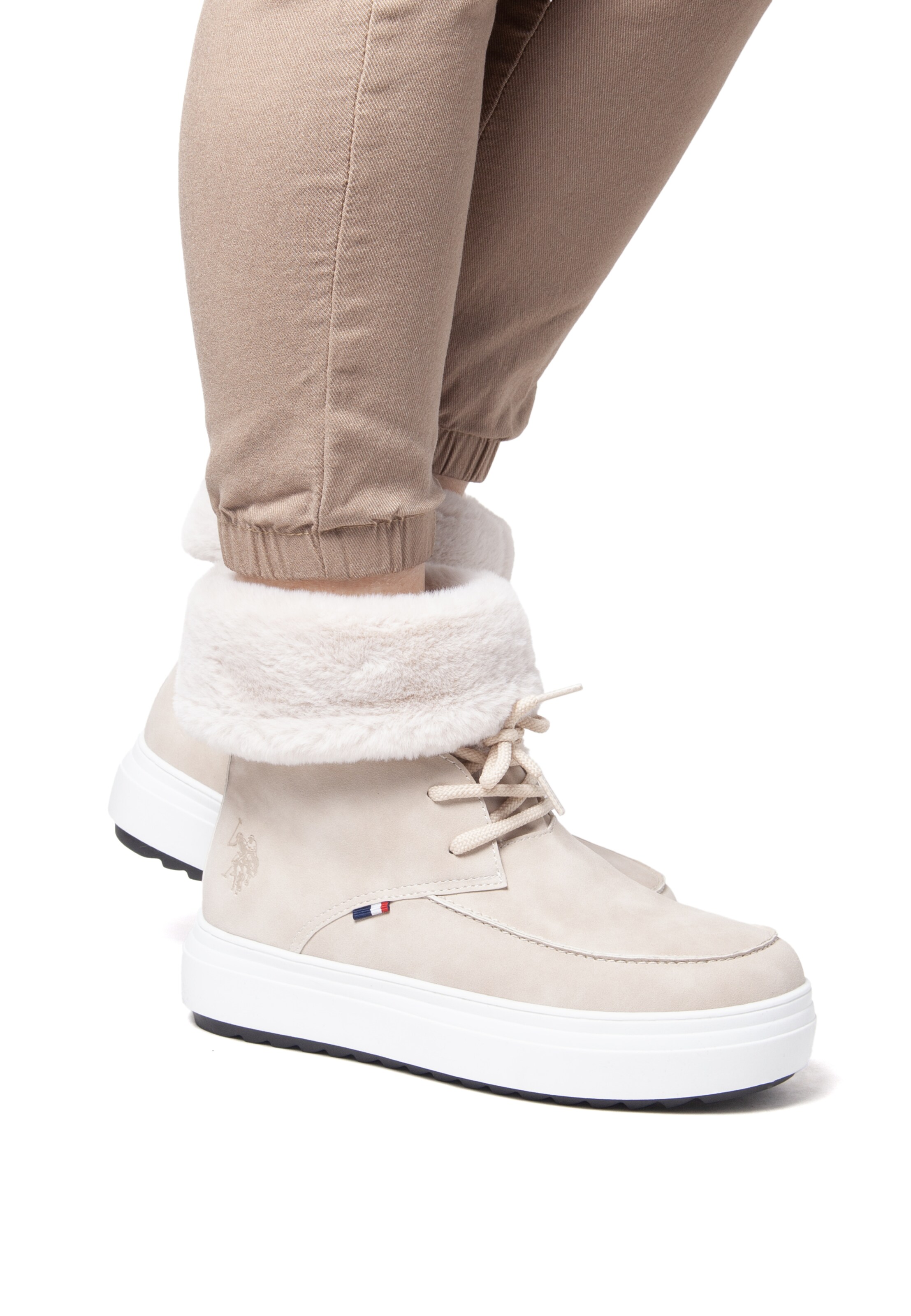 U.S. POLO ASSN. Bootie in Beige: front