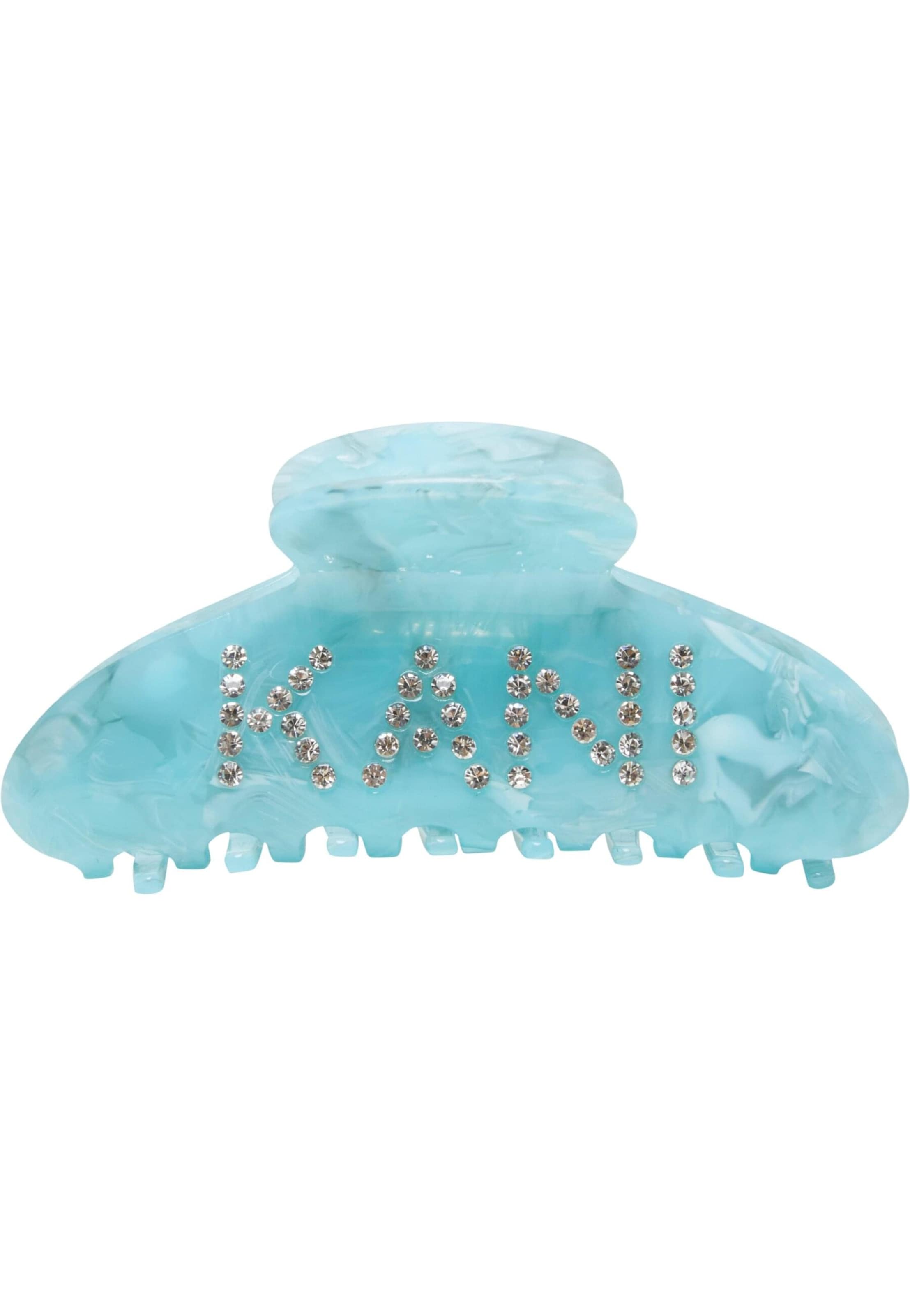 Ornement pour cheveux Karl Kani en bleu : devant