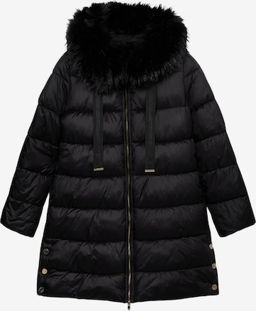 Giacca invernale di oltre in nero: frontale