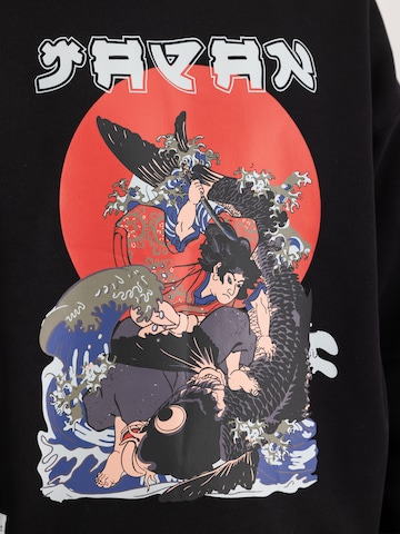 ALPHA INDUSTRIES Sweatshirt 'Japan Warrior' in Zwart