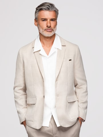 Coupe regular Veste de costume Ombre en beige