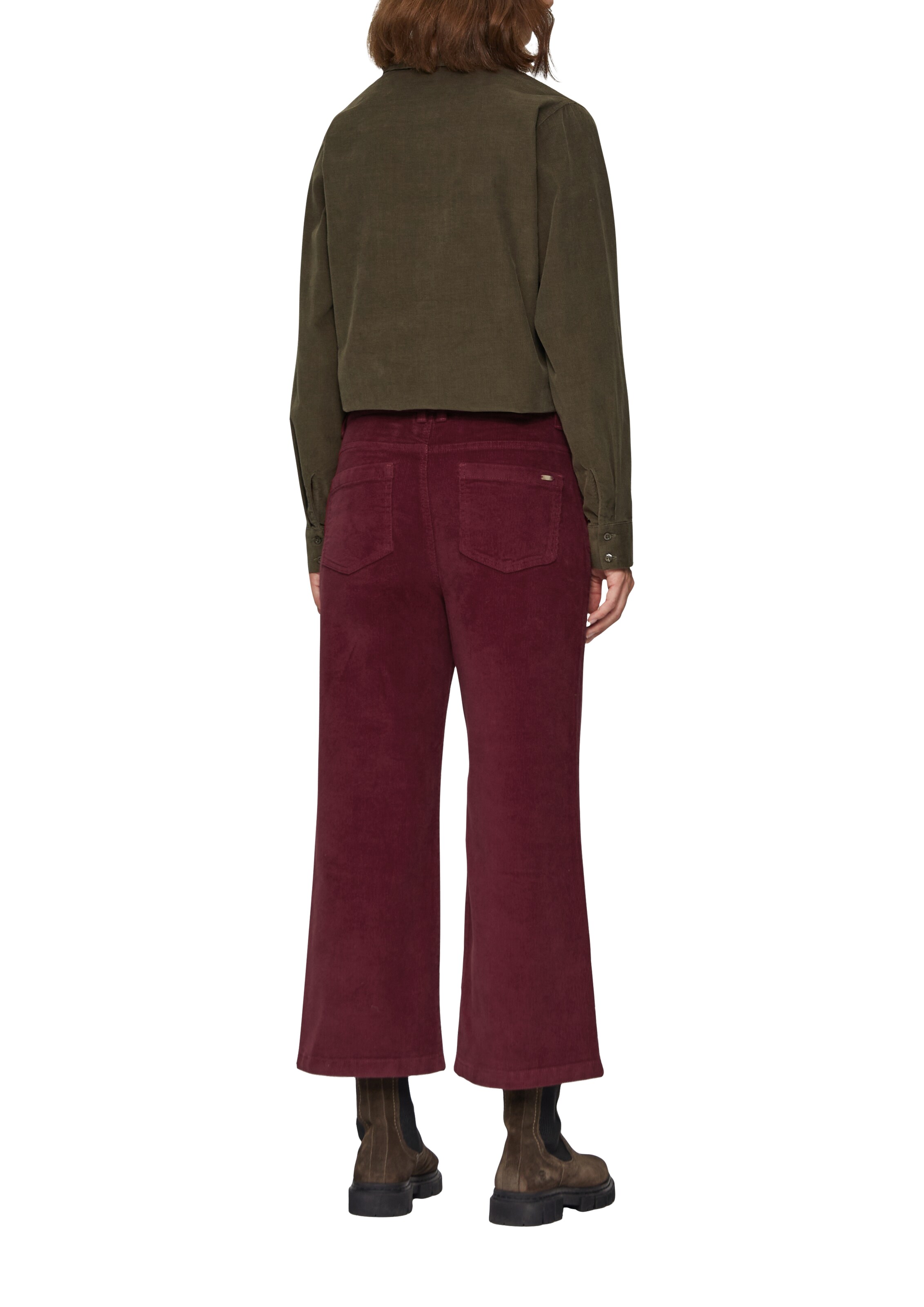 Wide Leg Pantalon s.Oliver en rouge
