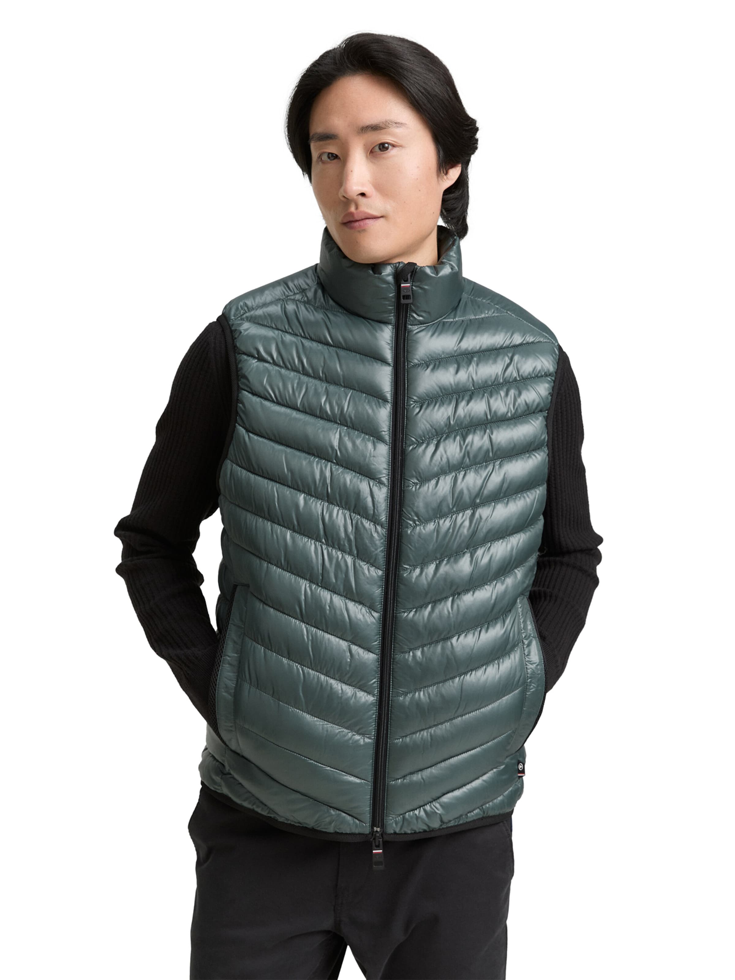 TOM TAILOR Vest in Green: front
