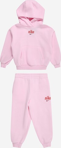 Nike Sportswear Φόρμα τρεξίματος σε ροζ: μπροστά