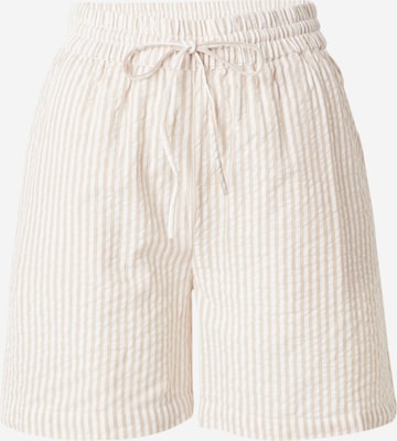 PIECES Trousers 'SALLY' in Beige: front
