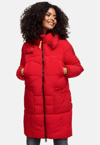 NAVAHOO Winter coat 'Bliblablubb 14' in Red: front