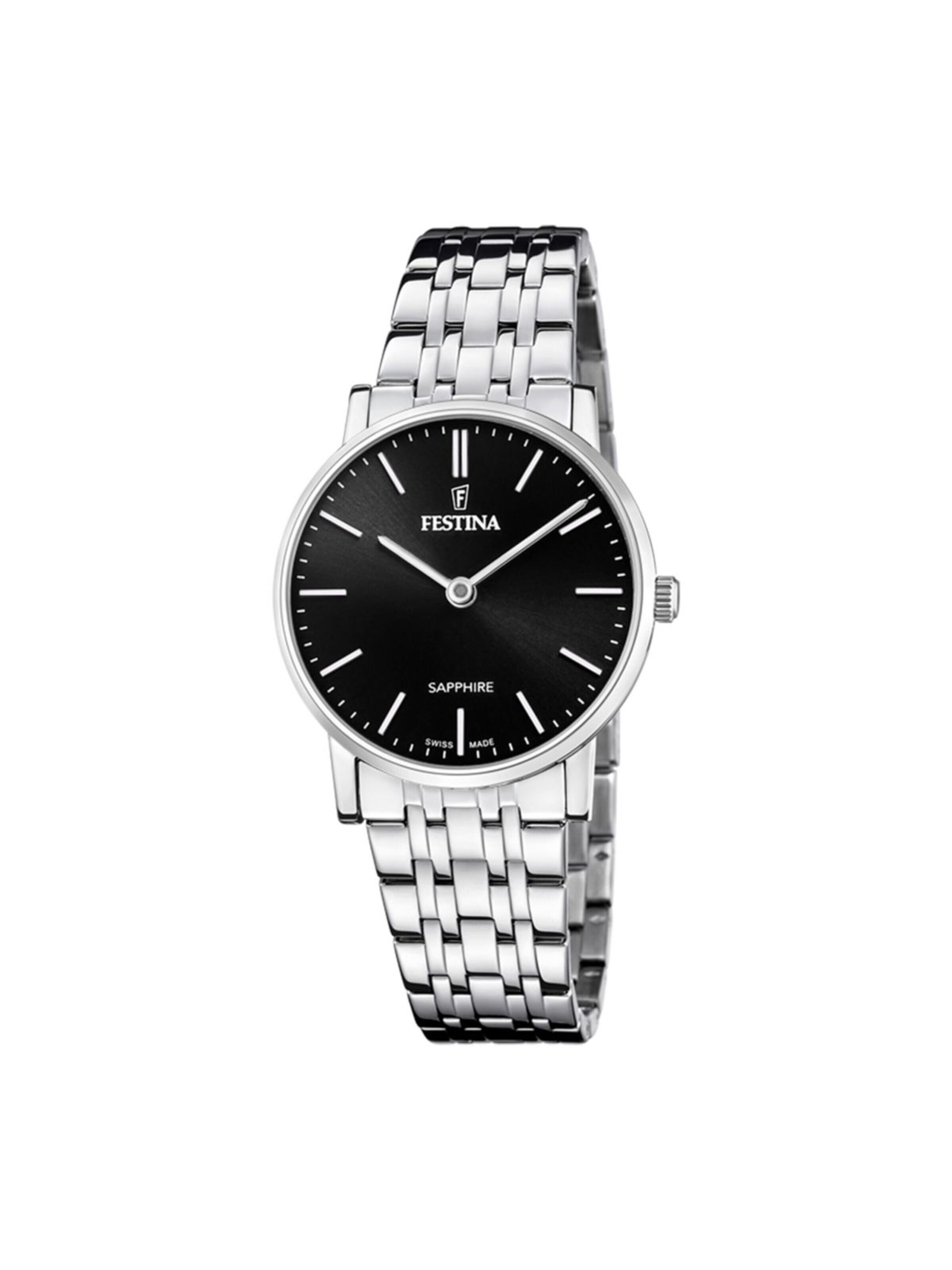 FESTINA Analog watch 'Festina - Watch Swiss Made - Quartz watch movement - Watch case width: 29.3 mm' in Black: front