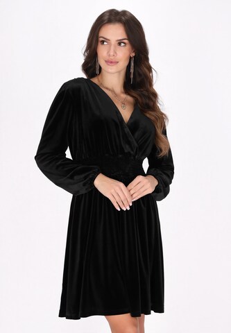 faina Dress in Black: front
