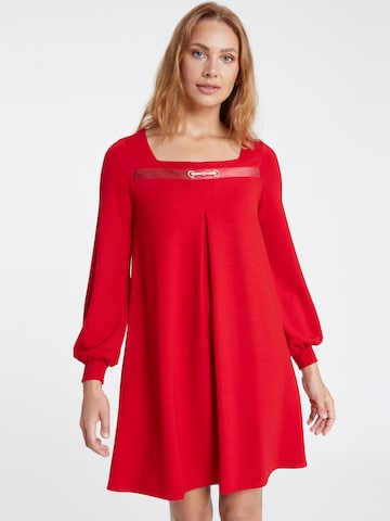 Ana Alcazar Kleid 'Sisara' in Rot: Vorderseite