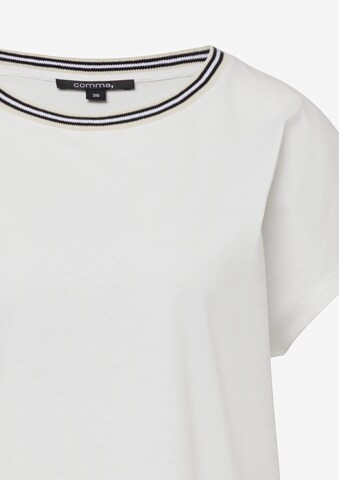 COMMA T-Shirt in Weiß
