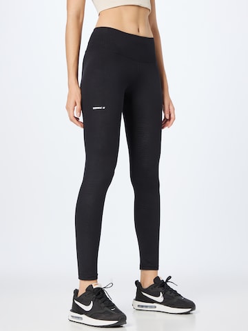 NEBBIA Skinny Sports trousers in Black: front