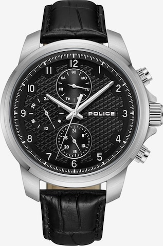 POLICE Analoog horloge 'Mensor' in Zwart: voorkant