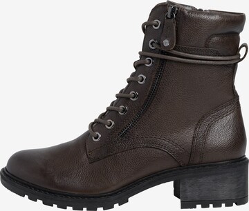 TAMARIS Lace-Up Ankle Boots in Brown