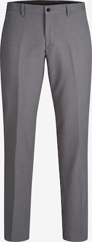 JACK & JONES Slim fit Pleated Pants 'Franco' in Grey: front