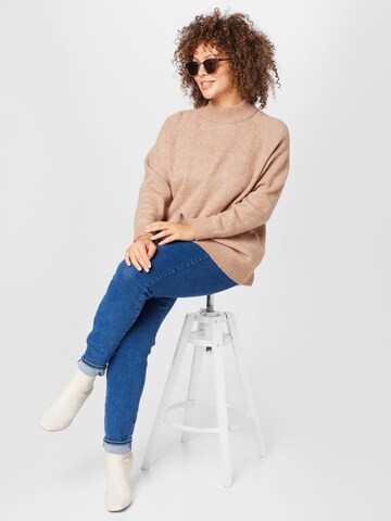 Selected Femme Curve Pullover 'Lulu' in Braun