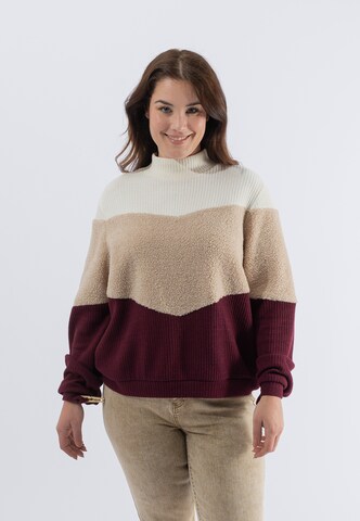 October Strickpullover in Beige: predná strana