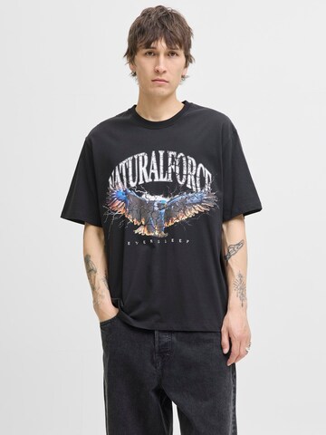 JACK & JONES Shirt in Zwart: voorkant