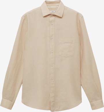 MANGO MAN Hemd 'Avispa' in Beige: Vorderseite
