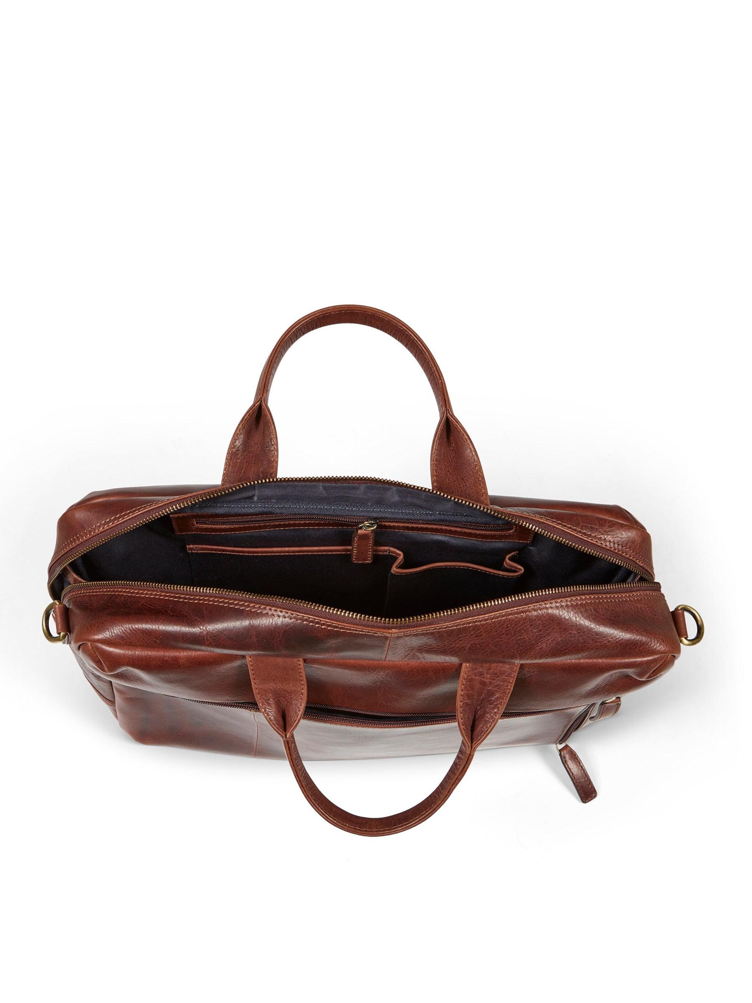 Borsa per laptop 'Laptop Bag Frank Brown' di Howard London in marrone