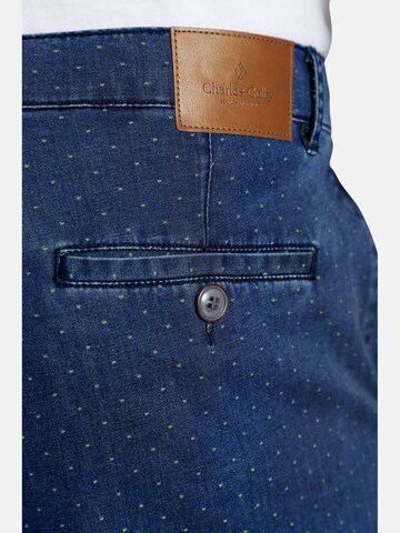 Charles Colby Loosefit Broek 'Baron Gene' in Blauw