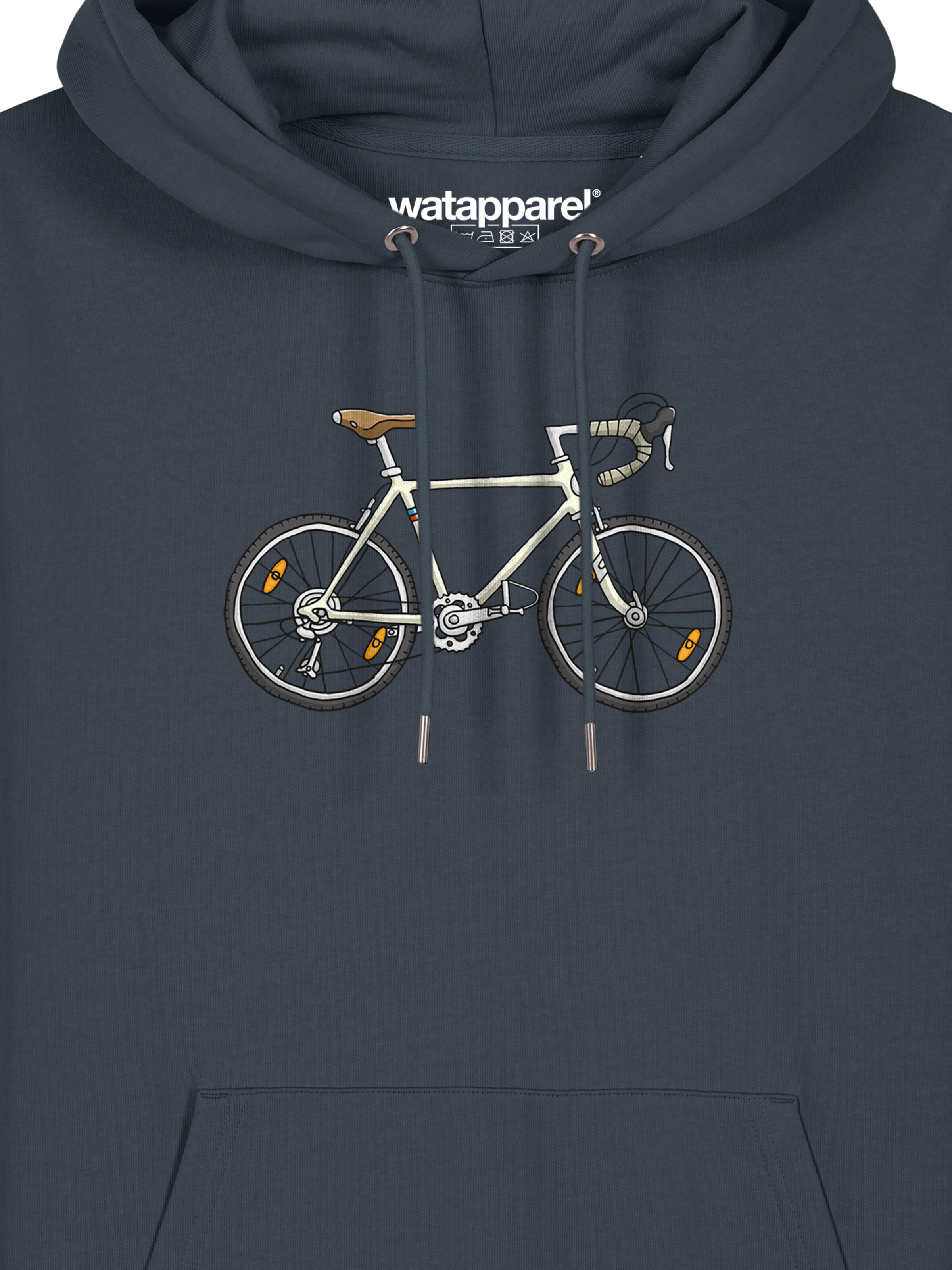 Watapparel Sweatshirt ' Doodle Bike ' in Grijs