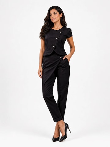 BIBI SAKALIEVA Regular Trousers in Black: front