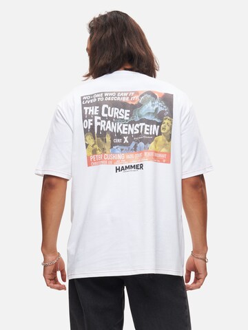 Recovered T-Shirt 'Hammer Horror Curse Of Frankenstein' in Weiß