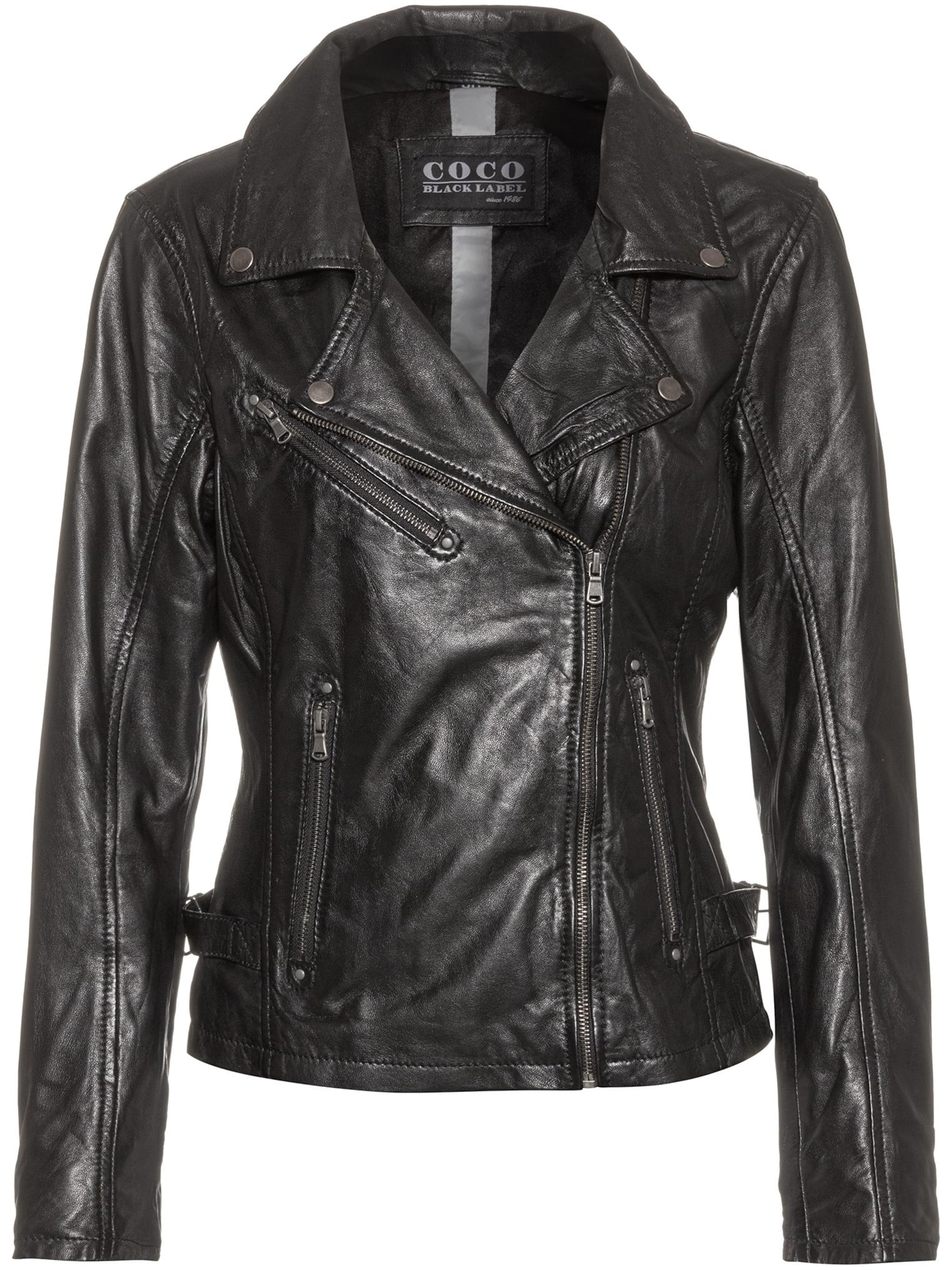 CBL Between-season jacket 'Lederjacke' in Black: front