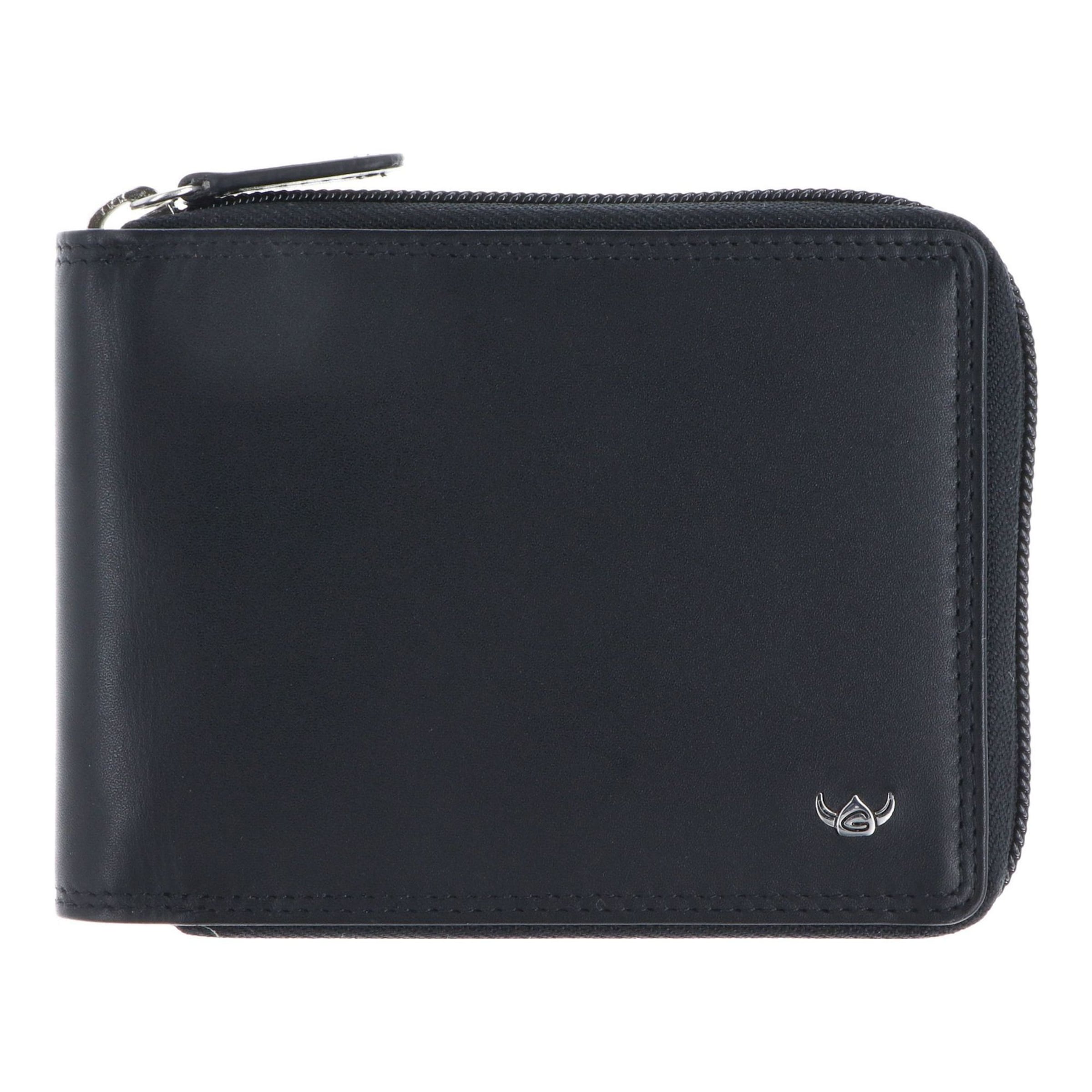 GOLDEN HEAD Wallet 'Polo' in Black: front
