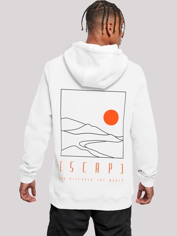 F4NT4STIC Sweatshirt 'Escape Discover the World Landscape' in White