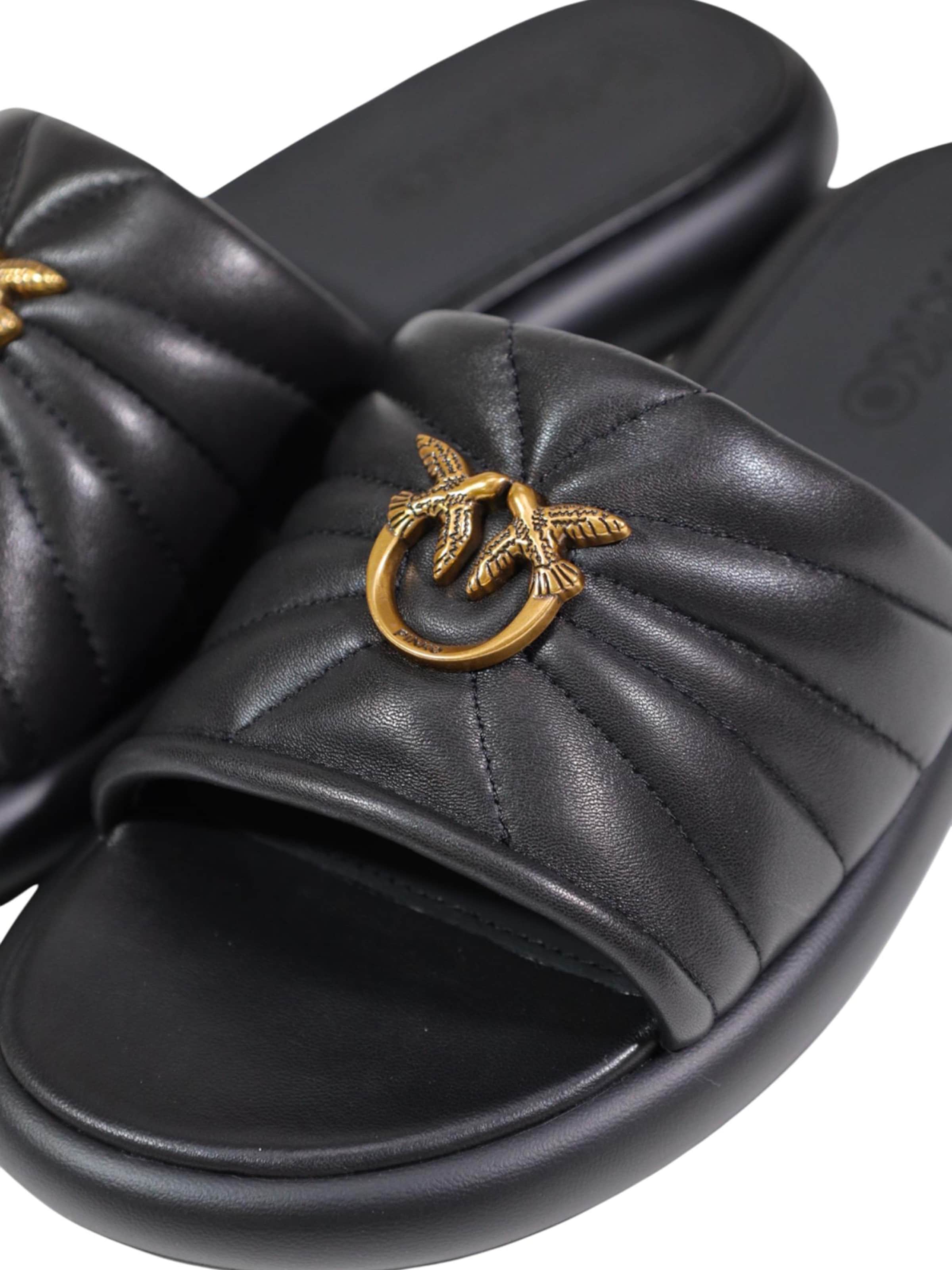 PINKO Slipper 'FIONA 03 SD0525 P003' i sort