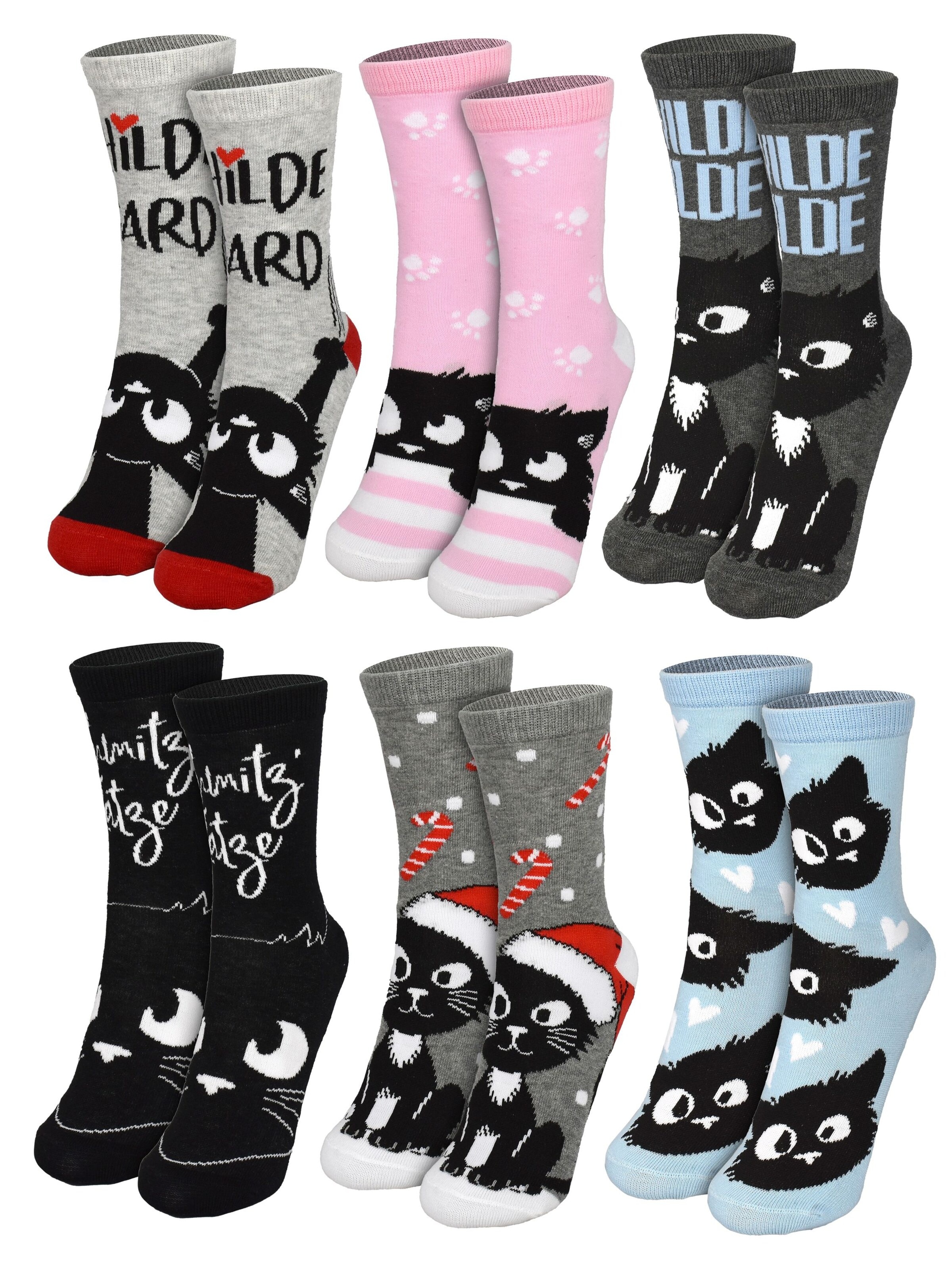 United Labels Socks 'Adventskalender Ralf Schmitz Hildegard mit 12 Paar' in Mixed colours