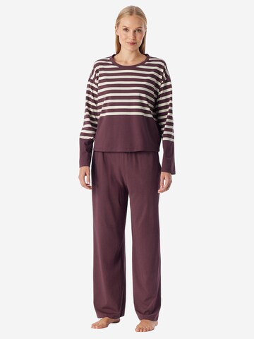 Pyjama ' Casual Nightwear ' SCHIESSER en rouge : devant