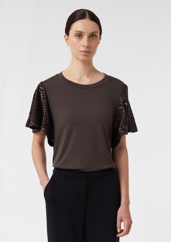 COMMA T-Shirt in Braun: Vorderseite