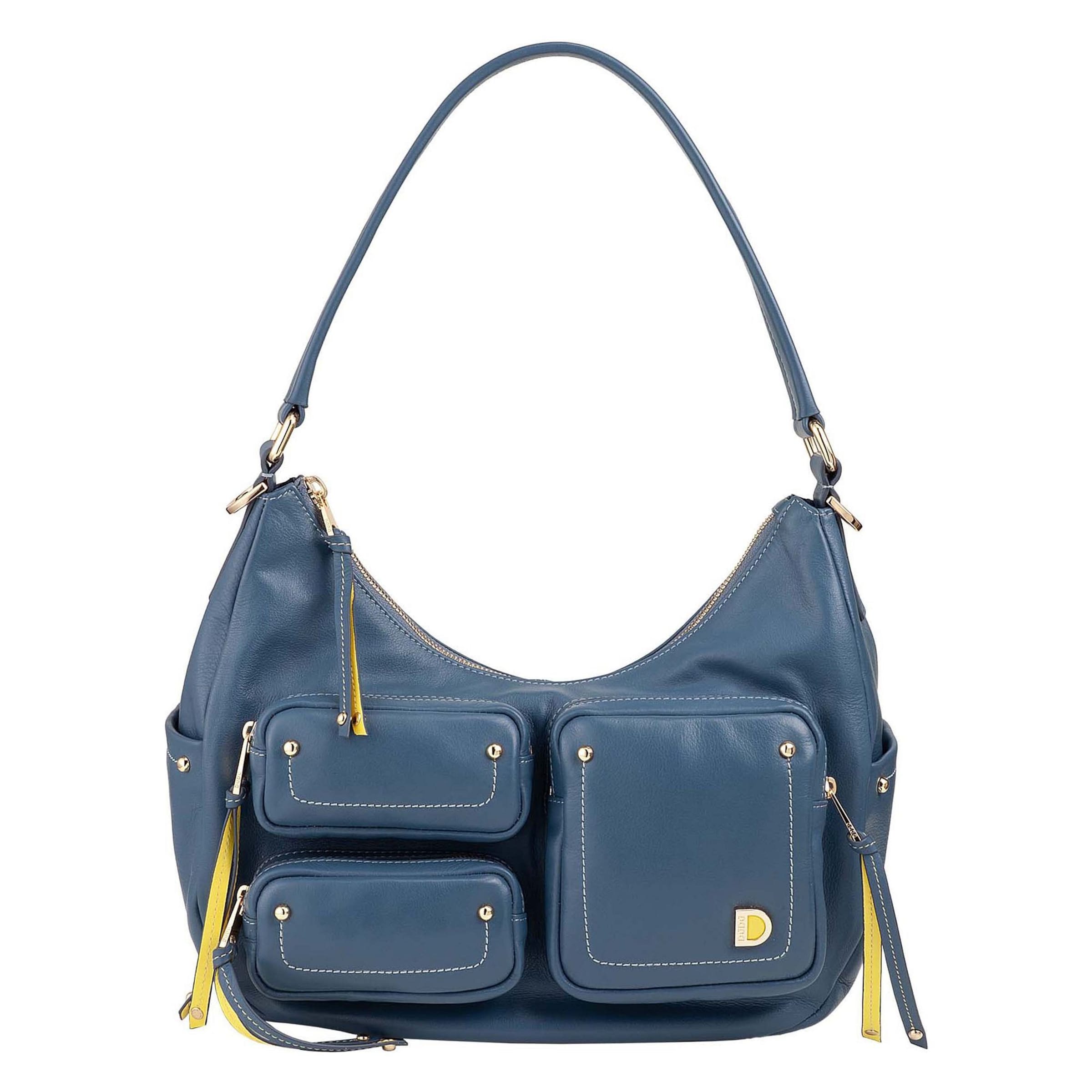 Sac bandoulière DuDu en bleu : devant